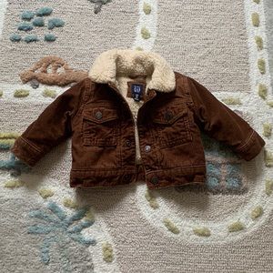 Baby Gap corduroy Sherpa jacket